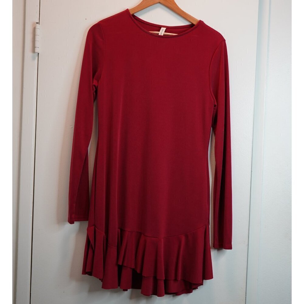 Women's Night Out Short Dress Size L Dark Red Tyche Los Angeles Y2K style